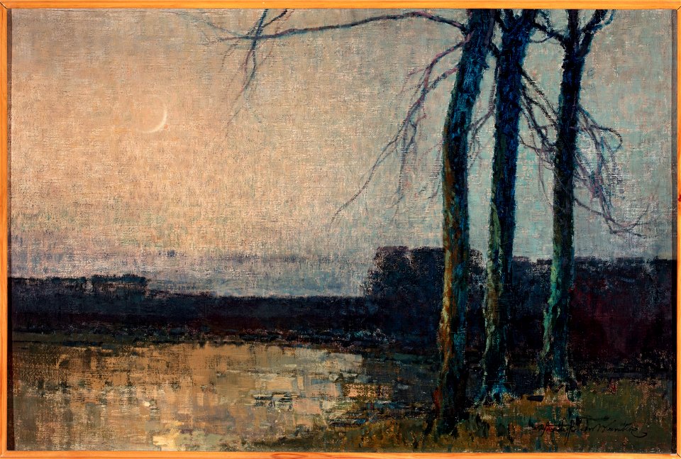 Władysław Wankie - Dusk – Moonrise II - MP 2287 MNW - National Museum in Warsaw