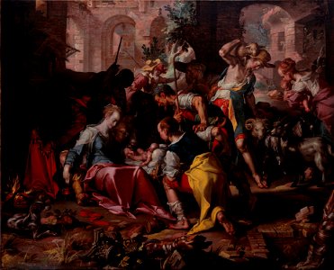 Joachim Wtewael - The Adoration of the Shepherds - Google Art Project. Free illustration for personal and commercial use.