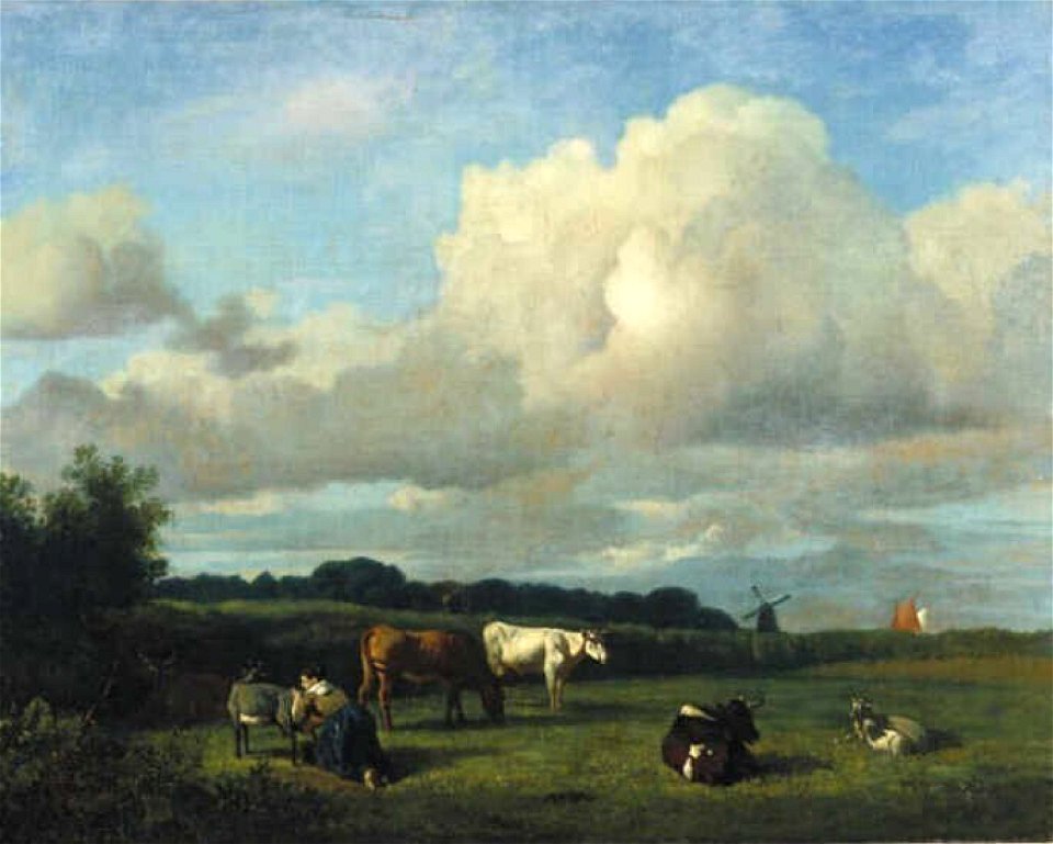 Wouter Johannes van Troostwijk - Hollands landschap met vee - 1872 (OK) - Museum Boijmans Van Beuningen