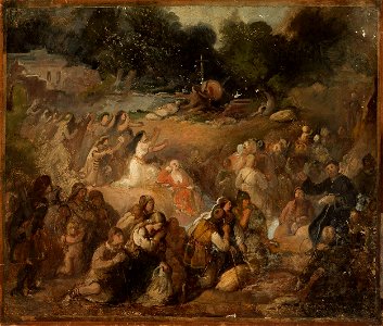 Władysław Łuszczkiewicz - Baptism of Lithuania - MP 2027 MNW - National Museum in Warsaw