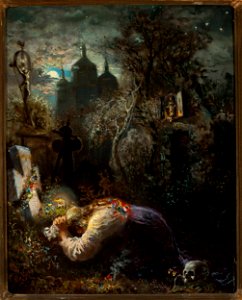 Władysław Rossowski - At the grave of an insurgent - MP 3982 MNW - National Museum in Warsaw