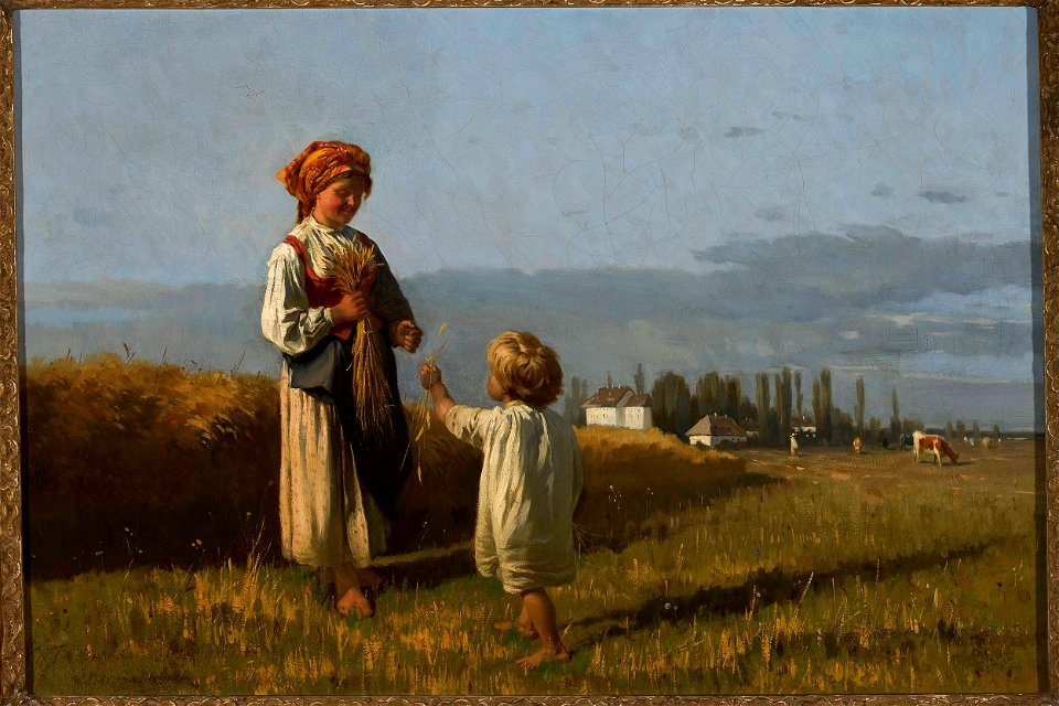 Władysław Szerner - Gathering of grain ears - MP 2032 MNW - National Museum in Warsaw