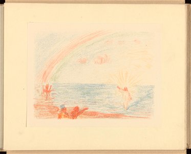 XIV. Le Christ marchant sur la mer , print by James Ensor, , Prints Department, Royal Library of Belgium, III 59887 B (15)