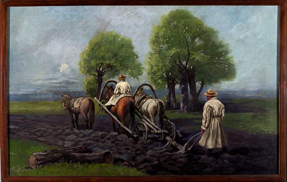 Władysław Bończa-Rutkowski - Ploughing - MP 1137 MNW - National Museum in Warsaw