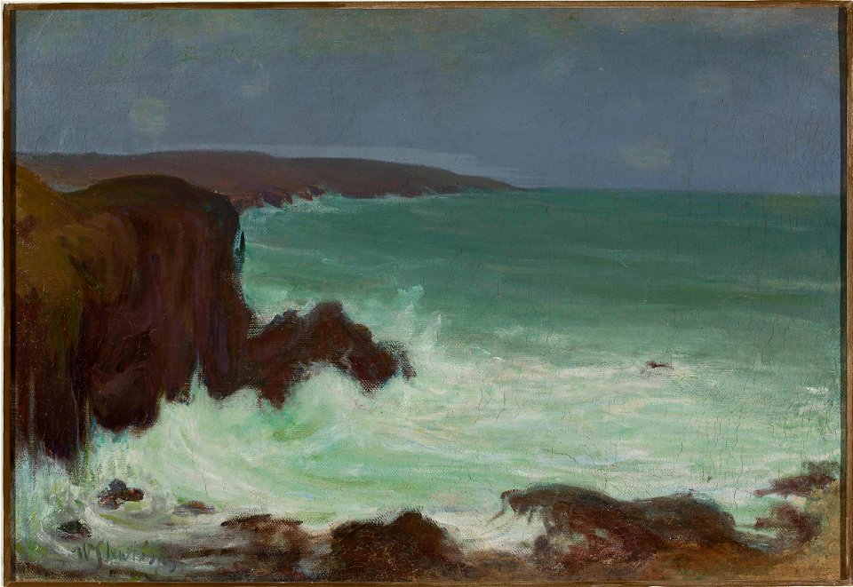 Władysław Ślewiński - Storm of waves - MP 817 MNW - National Museum in Warsaw