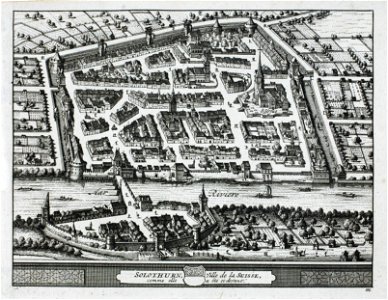 Zentralbibliothek Solothurn - SOLOTHURN Ville de la SUISSE comme elle a été cidevant - a0012