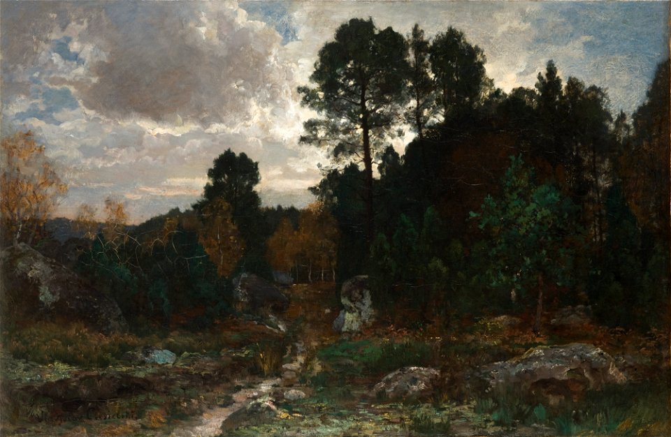 Władysław Ciesielski - Solitary Walk at Fontainebleau - MNK II-a-142 - National Museum Kraków