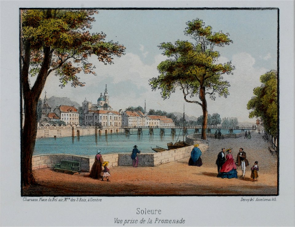 Zentralbibliothek Solothurn - Soleure Vue prise de la Promenade - a0029