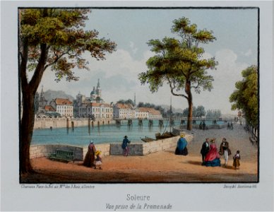 Zentralbibliothek Solothurn - Soleure Vue prise de la Promenade - a0029