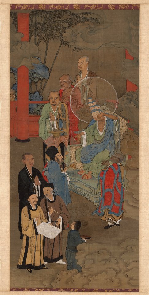 Zhou Jichang - Lohan manifesting himself as an eleven-headed Guanyin - Google Art Project