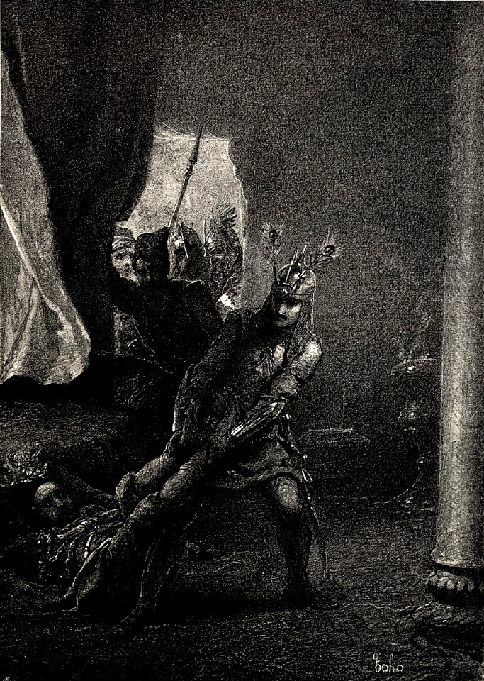 Zichy, Mihály. Illustrations to 'The Knight in the Panther's Skin'. 1888 14