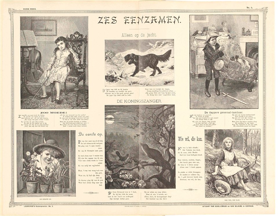 Zes eenzamen