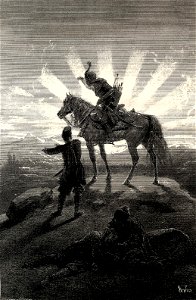 Zichy, Mihály. Illustrations to 'The Knight in the Panther's Skin'. 1888 07