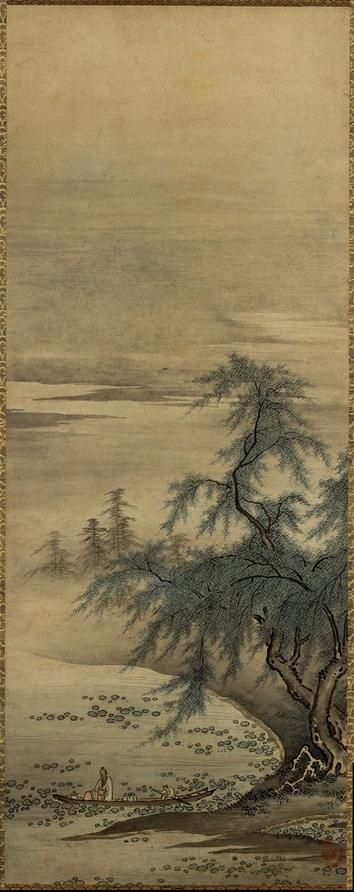 Zhou Maoshu Appreciating Lotuses
