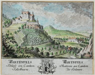 Zentralbibliothek Solothurn - Wartenfels Schloss im Canton Solothurn Wappen - a0187