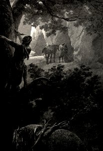 Zichy, Mihály. Illustrations to 'The Knight in the Panther's Skin'. 1888 08