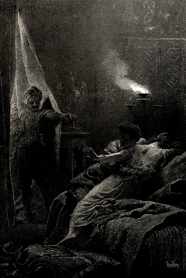Zichy, Mihály. Illustrations to 'The Knight in the Panther's Skin'. 1888 20