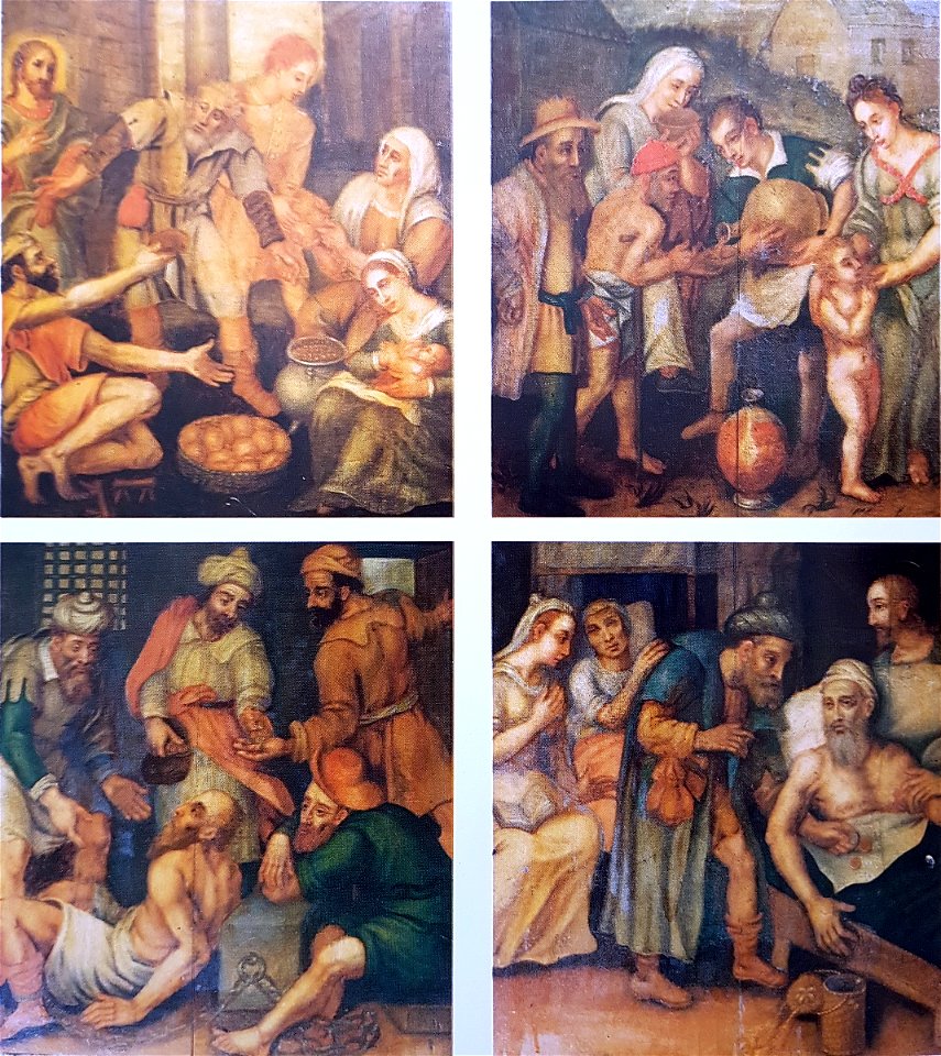 Zeven werken v barmhartigheid, sacristie St-Servaasbasiliek (anoniem, ca 1600) - 1