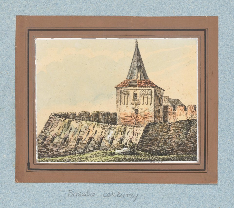 Dawne obwarowania Krakowa, Baszta Ceklarzy. miedzy 1834 i 1839 (119111358)