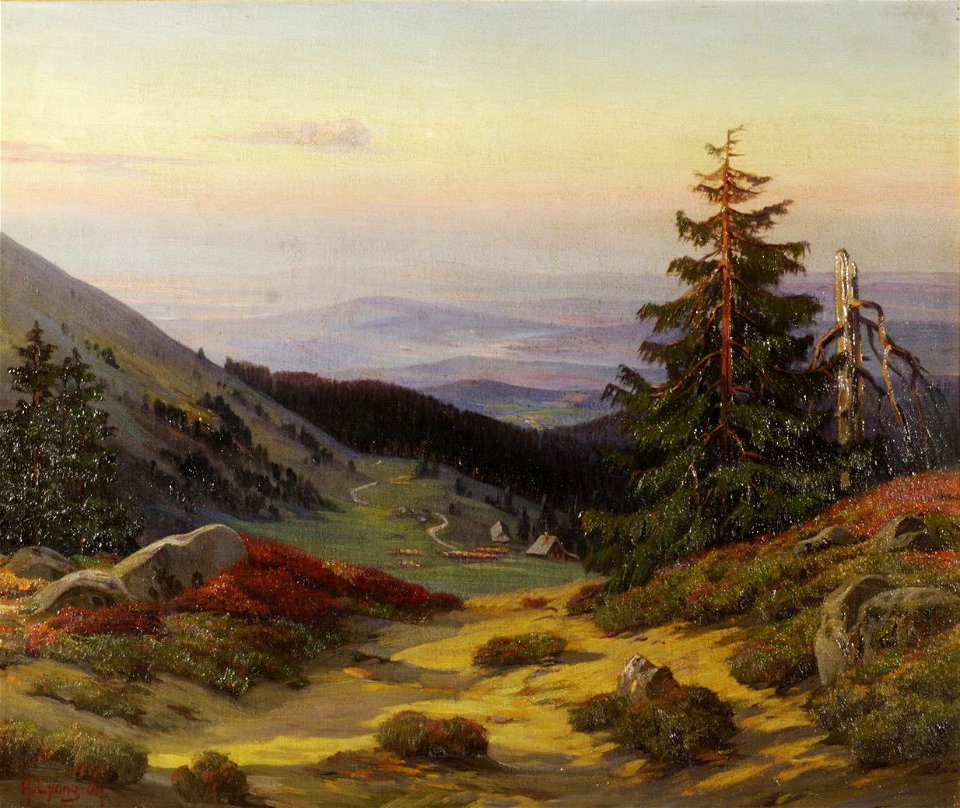 Abend am Feldberg, Ölgemälde 1911