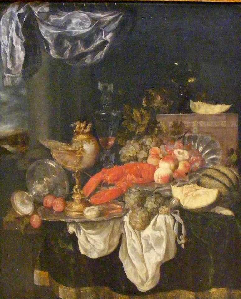 Abraham Hendriksz. van Beyeren - Grosses Stilleben mit Hummer
