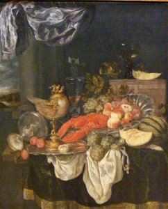 Abraham Hendriksz. van Beyeren - Grosses Stilleben mit Hummer