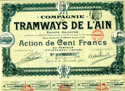 Action - Cie des Tramways de l'Ain