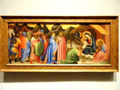 Adoration of the Magi, Gherardo di Jacopo Starna, called Starnina, Florence, c. 1405 - Nelson-Atkins Museum of Art - DSC08360