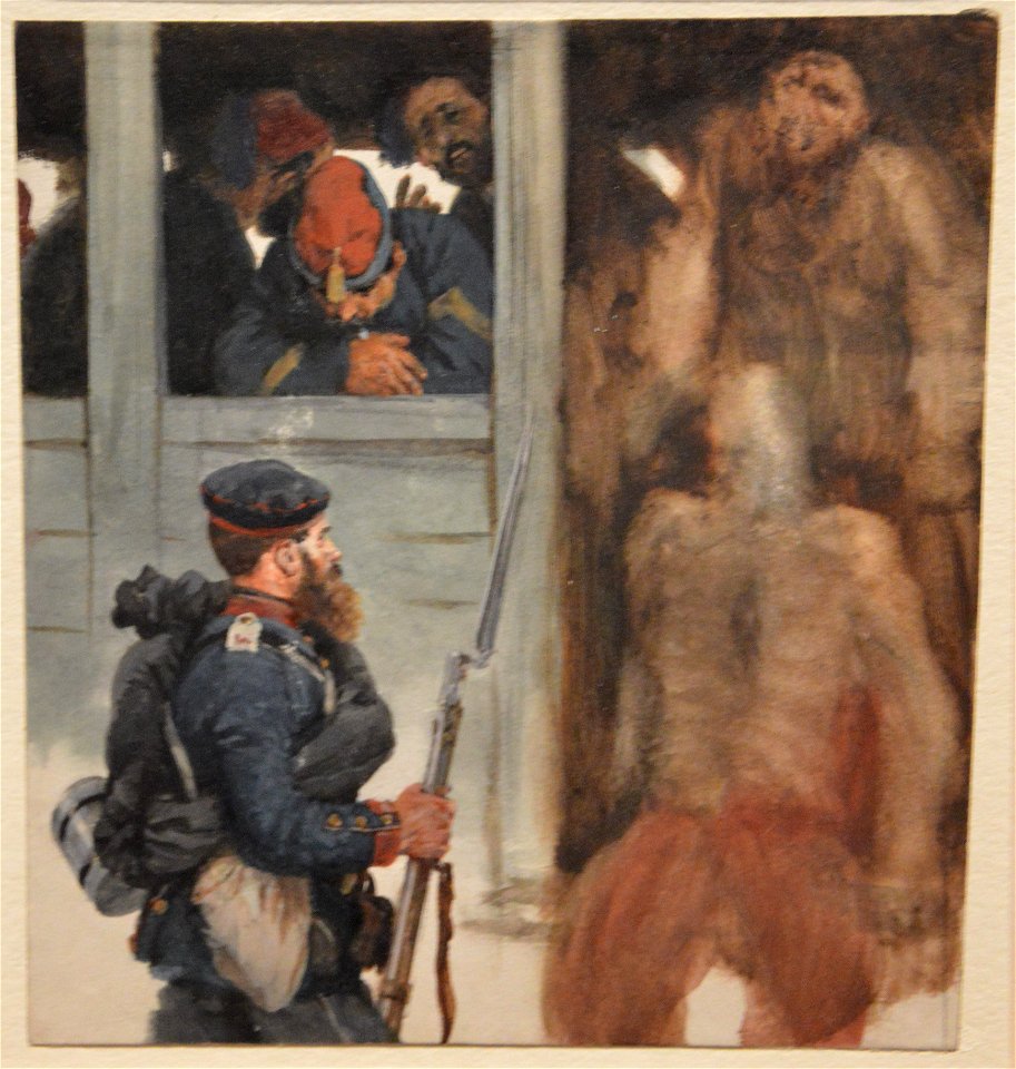 Adolph Menzel - Die Ankunft kriegsgefangener franzosischer Soldaten in Berlin (1870-71)