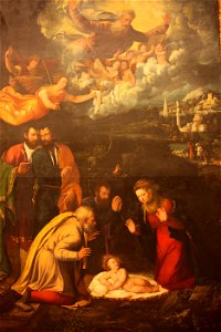 Adorazione del Bambino di Dosso Dossi e Battista Dossi (Battista di Niccolò Luteri), 1533-36