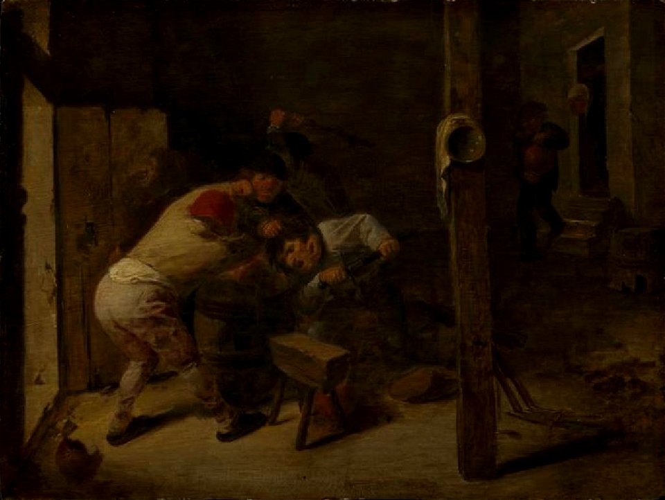 Adriaen Brouwer - Brawl between peasants