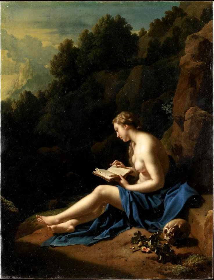 Adriaen van der Werff - Sainte Madeleine méditant dans la solitude 0000141676 OG