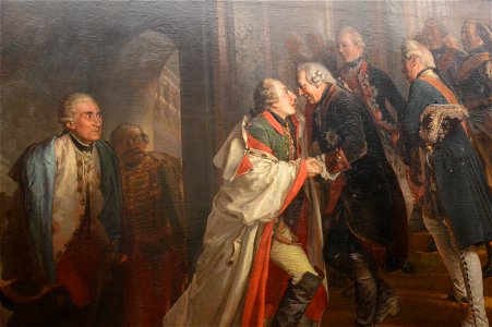 Adolph Menzel - 1857 - Frederick the Great and Emperor Joseph II meet in Neiße in the Year 1769