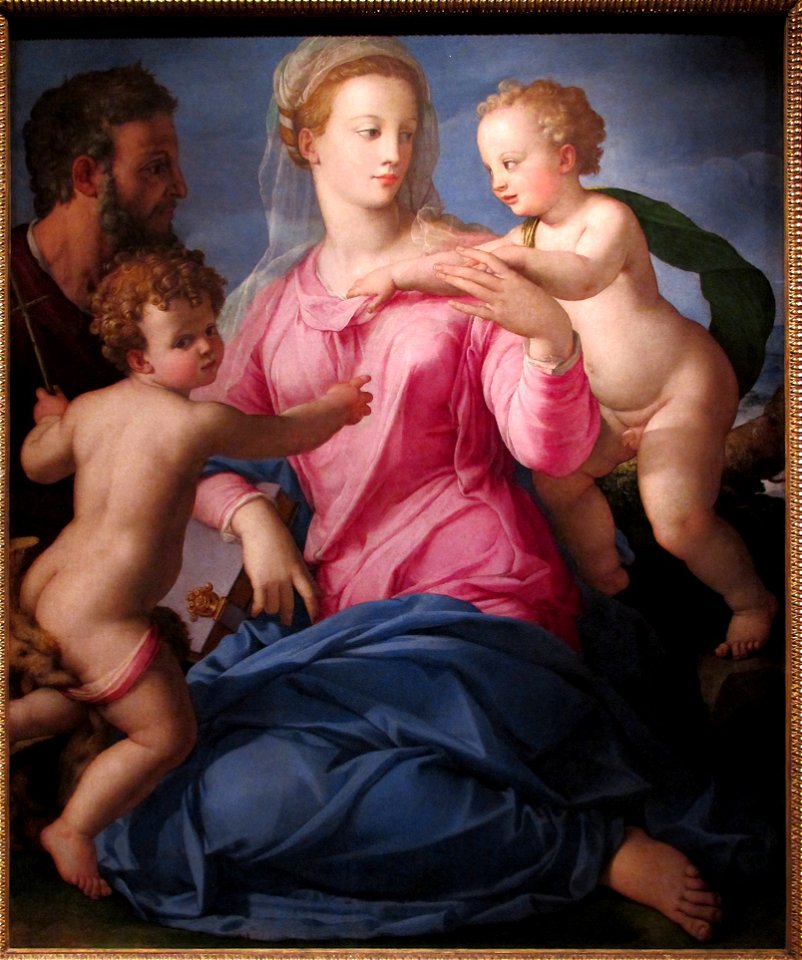 Agnolo bronzino, madonna stroganoff