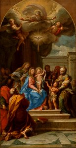 Agostino Masucci - A Santíssima Trindade, com a Virgem e Santos