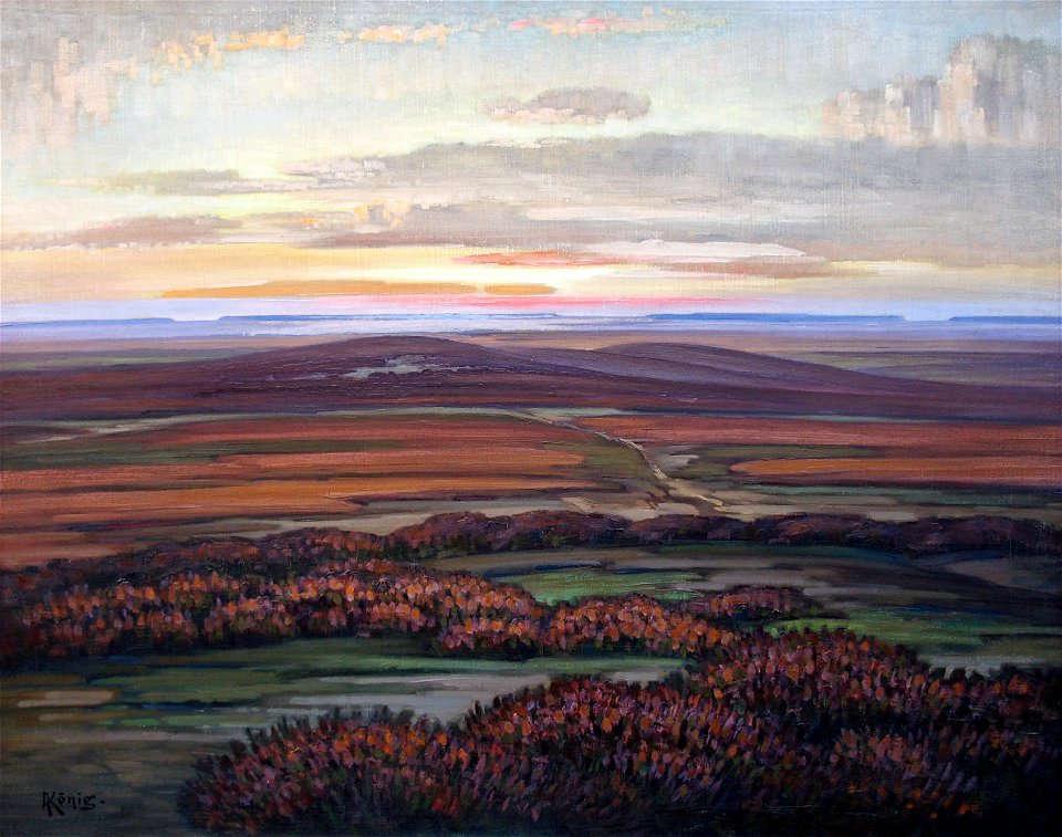Albert König Dämmerung i d Heide 01