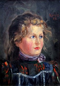 Albert König Bildnis eines jungen Mädchens 01