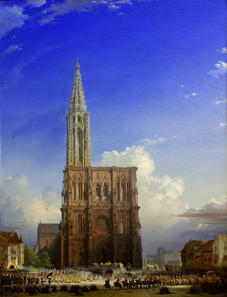 August von Bayer - Das Strassburger Muenster im Mittelalter