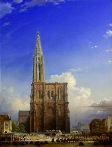 August von Bayer - Das Strassburger Muenster im Mittelalter