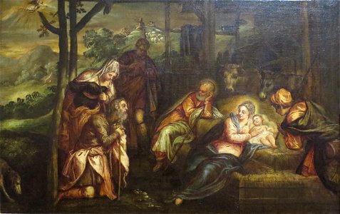 'Adoration of the Shepherds' attributed to Giovanni Galizzi, El Paso Museum of Art