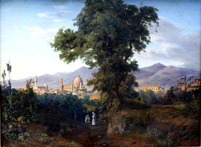 1832 Ahlborn Blick auf Florenz anagoria