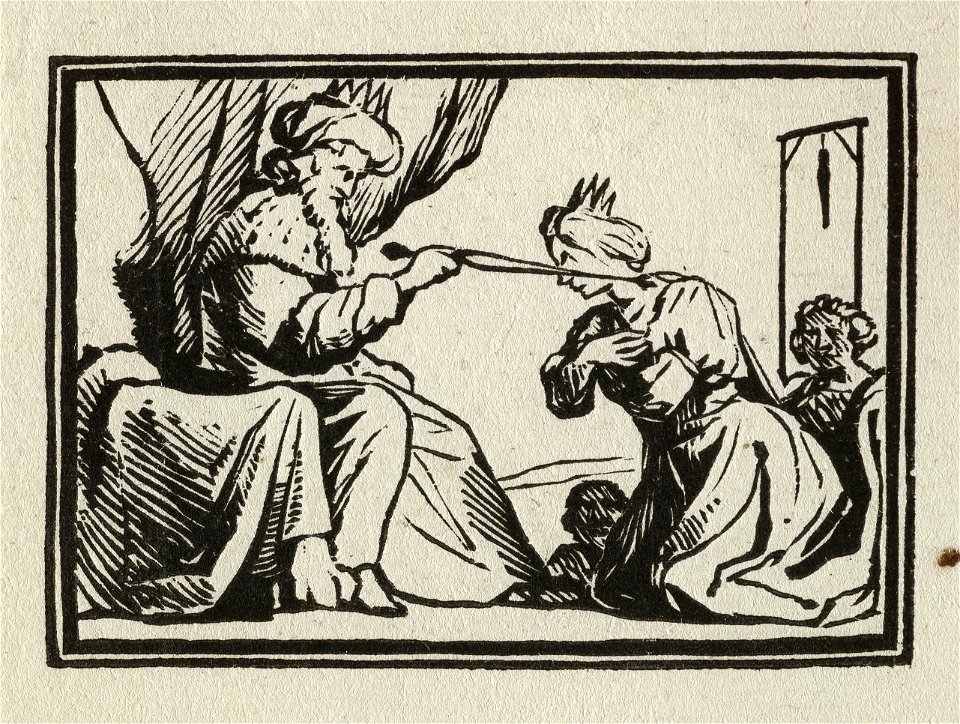 Ahasveros maakt Esther tot zijn koningin Ester 21-20. NL-HlmNHA 1477 53010150