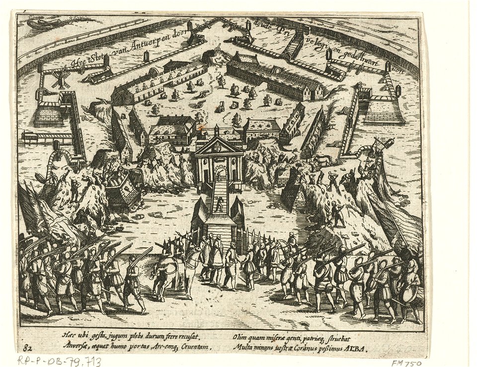 Afbraak van de citadel van Antwerpen