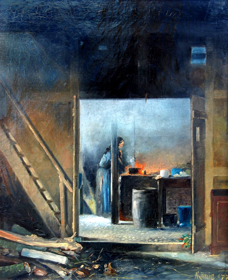 Albert König Frau a Herd 01
