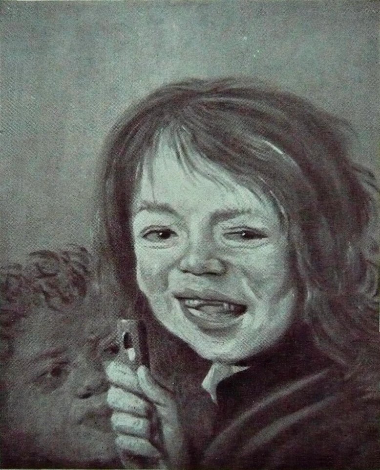 After Frans Hals - laughing boy with a flute and another boy behind him