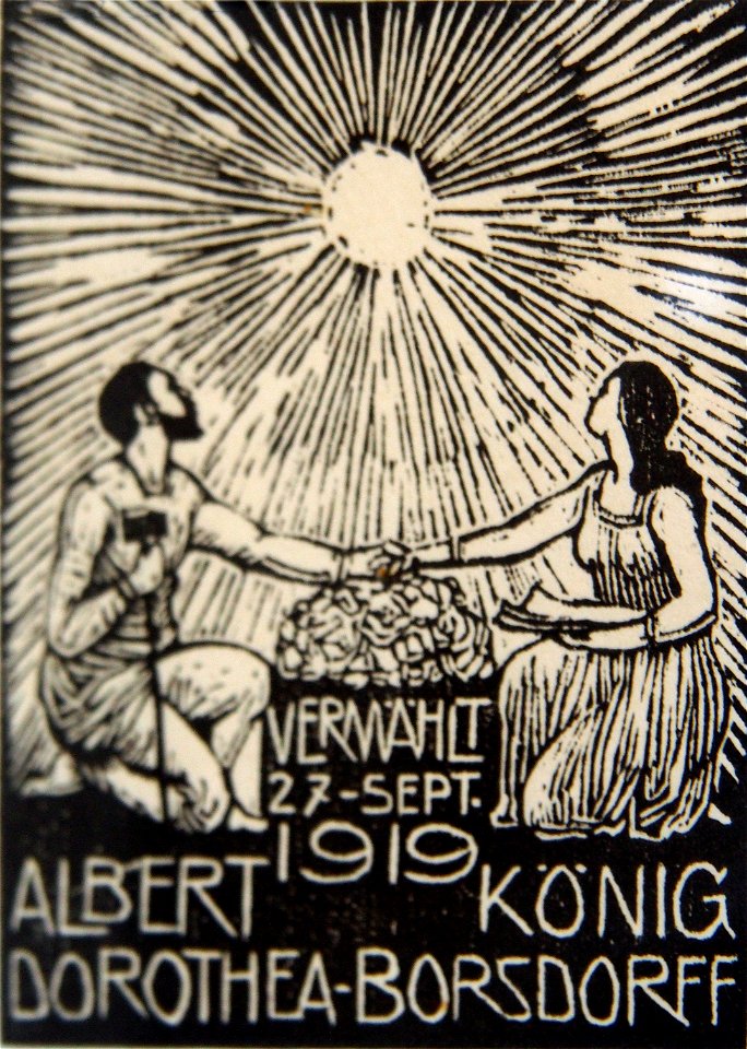 Albert König Hochzeitsanzeige