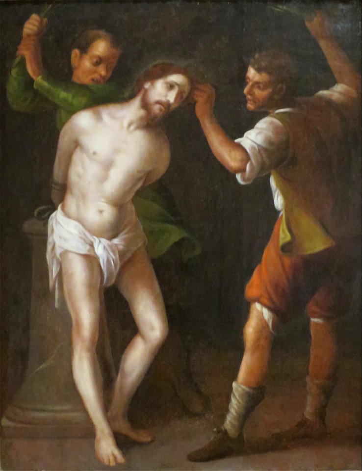 'Flagellation of Christ', anonymous Mexican painting, 17th century, El Paso Museum of Art