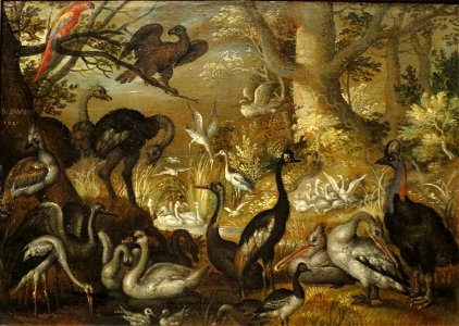 'Landscape with Birds' by Roelant Savery, Dayton Art Institute