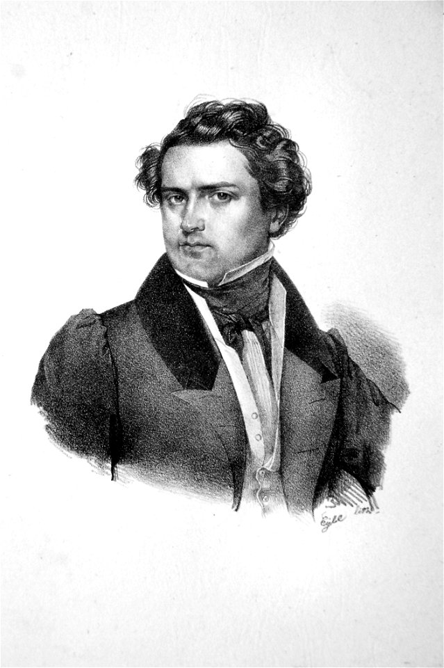 August Fischer (Sänger) Litho