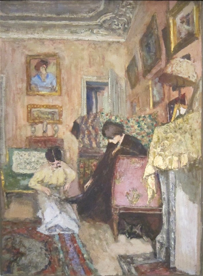 'Lacing the Ankle Boots' by Édouard Vuillard, Cincinnati Art Museum